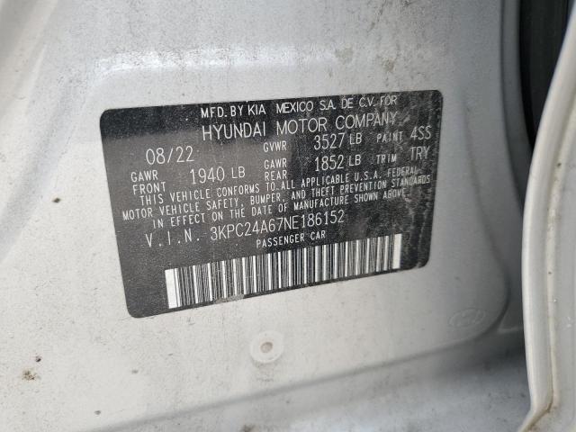 Photo 11 VIN: 3KPC24A67NE186152 - HYUNDAI ACCENT SE 