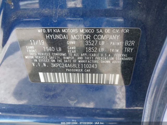 Photo 8 VIN: 3KPC24A68LE110243 - HYUNDAI ACCENT 