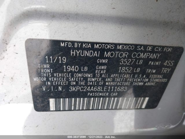 Photo 8 VIN: 3KPC24A68LE111683 - HYUNDAI ACCENT 