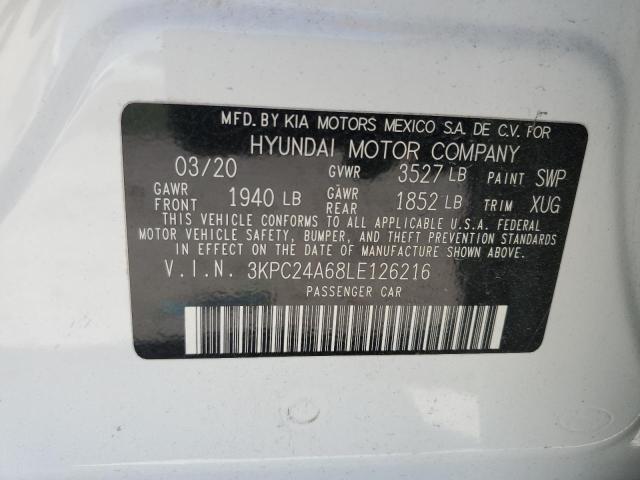 Photo 12 VIN: 3KPC24A68LE126216 - HYUNDAI ACCENT 