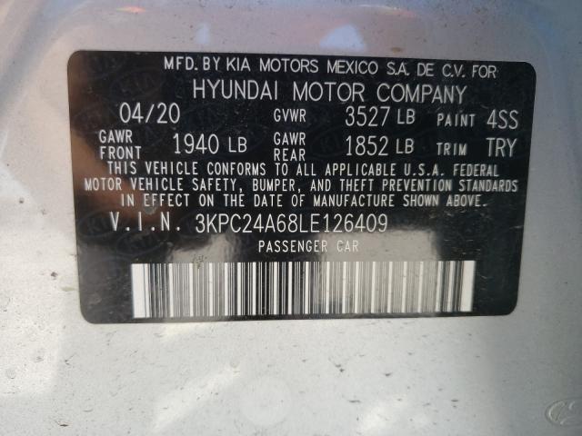 Photo 9 VIN: 3KPC24A68LE126409 - HYUNDAI ACCENT SE 