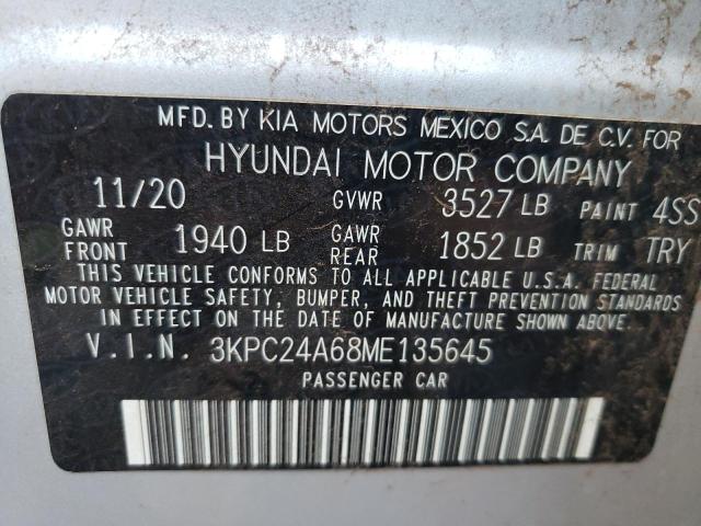 Photo 9 VIN: 3KPC24A68ME135645 - HYUNDAI ACCENT SE 