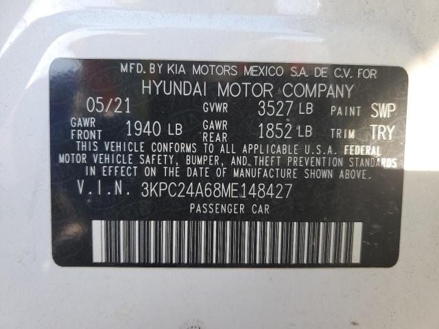 Photo 11 VIN: 3KPC24A68ME148427 - HYUNDAI ACCENT SE 