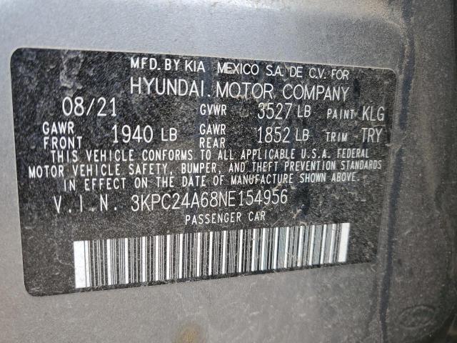 Photo 11 VIN: 3KPC24A68NE154956 - HYUNDAI ACCENT SE 