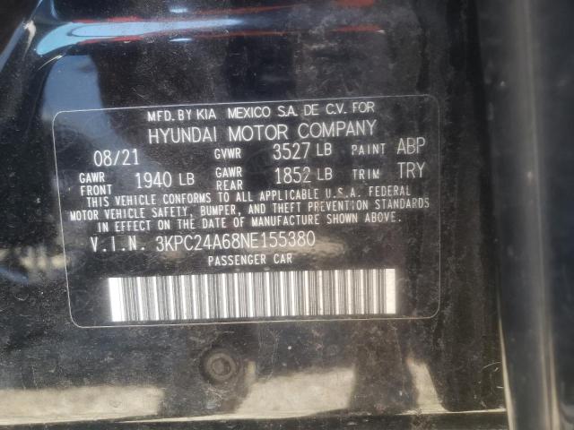 Photo 9 VIN: 3KPC24A68NE155380 - HYUNDAI ACCENT SE 