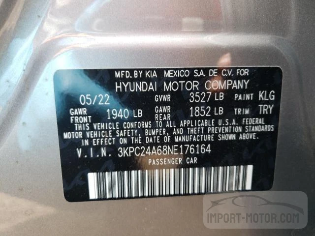 Photo 11 VIN: 3KPC24A68NE176164 - HYUNDAI ACCENT 