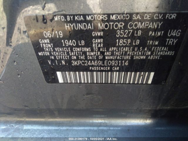 Photo 8 VIN: 3KPC24A69LE093114 - HYUNDAI ACCENT 