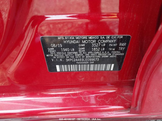 Photo 8 VIN: 3KPC24A69LE099673 - HYUNDAI ACCENT 