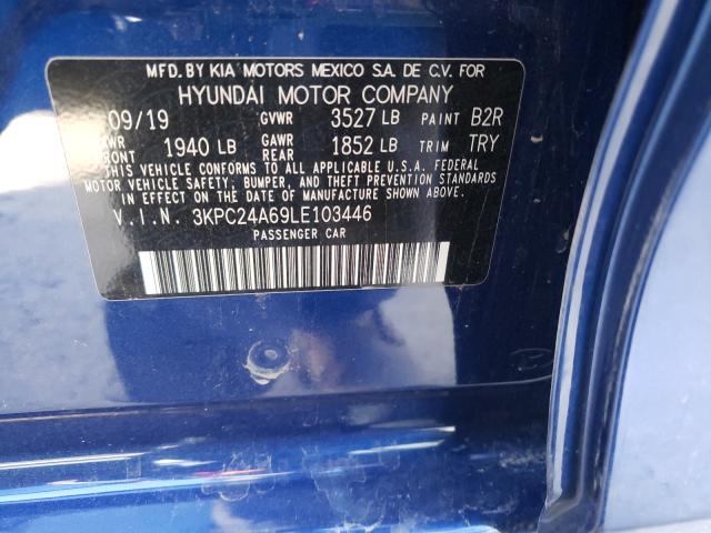 Photo 9 VIN: 3KPC24A69LE103446 - HYUNDAI ACCENT SE 