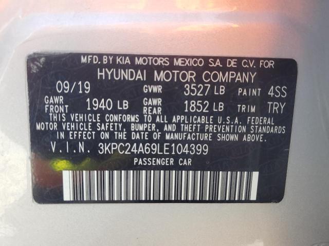 Photo 12 VIN: 3KPC24A69LE104399 - HYUNDAI ACCENT SE 