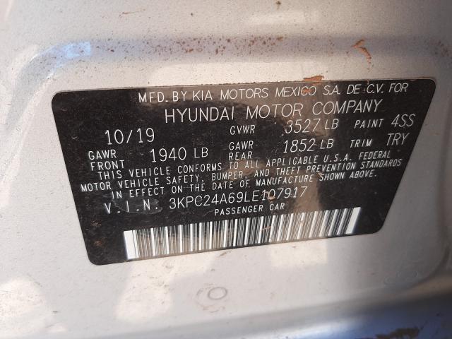 Photo 9 VIN: 3KPC24A69LE107917 - HYUNDAI ACCENT SE 