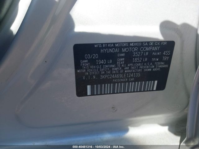 Photo 8 VIN: 3KPC24A69LE124135 - HYUNDAI ACCENT 