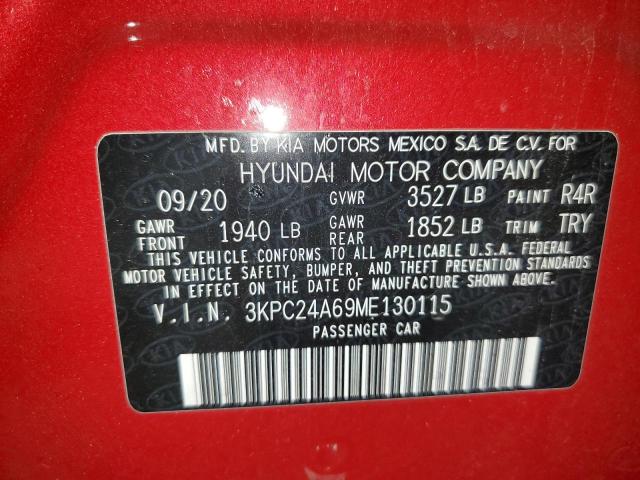 Photo 11 VIN: 3KPC24A69ME130115 - HYUNDAI ACCENT SE 