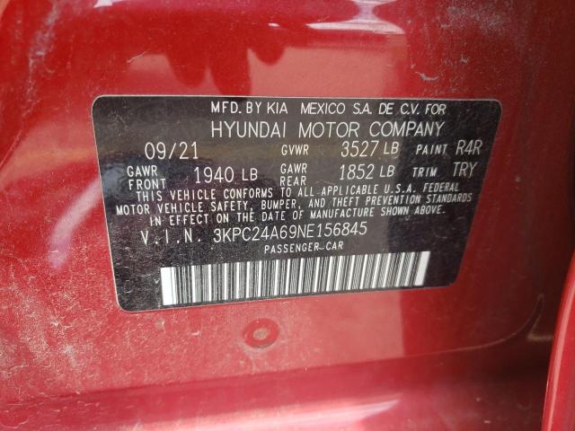 Photo 11 VIN: 3KPC24A69NE156845 - HYUNDAI ACCENT SE 