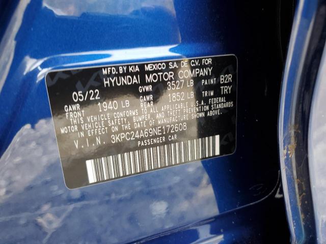 Photo 9 VIN: 3KPC24A69NE172608 - HYUNDAI ACCENT SE 