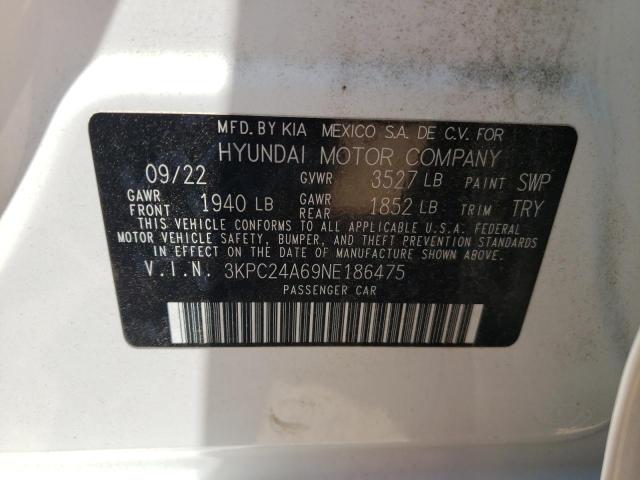 Photo 11 VIN: 3KPC24A69NE186475 - HYUNDAI ACCENT SE 