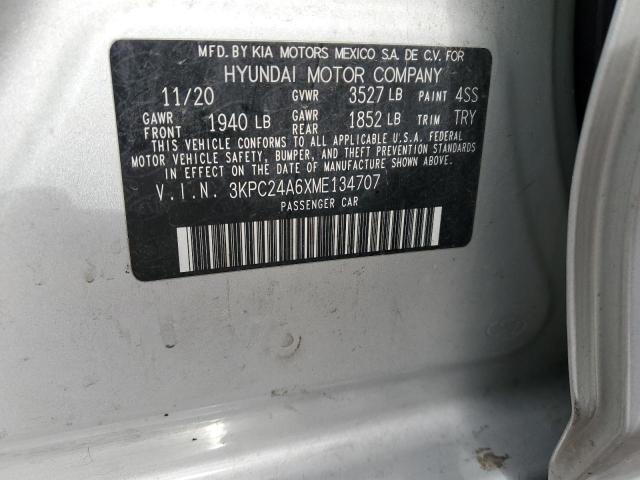 Photo 11 VIN: 3KPC24A6XME134707 - HYUNDAI ACCENT SE 