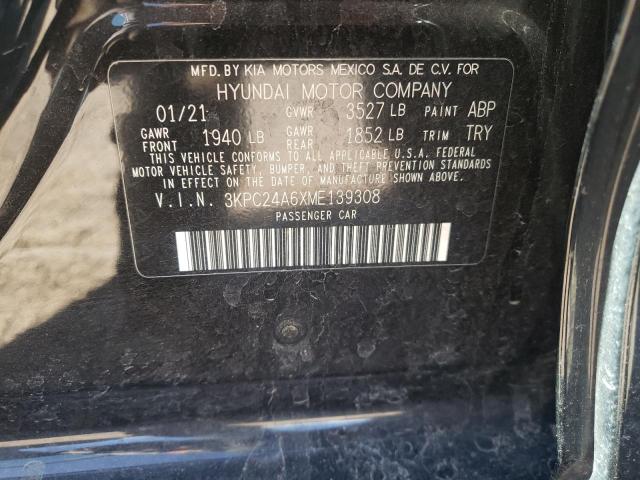 Photo 12 VIN: 3KPC24A6XME139308 - HYUNDAI ACCENT SE 