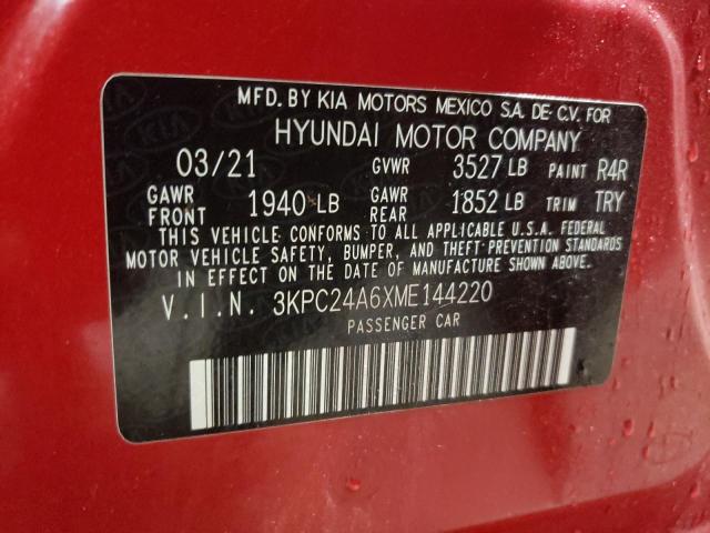 Photo 11 VIN: 3KPC24A6XME144220 - HYUNDAI ACCENT 