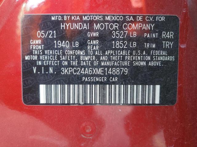 Photo 12 VIN: 3KPC24A6XME148879 - HYUNDAI ACCENT SE 