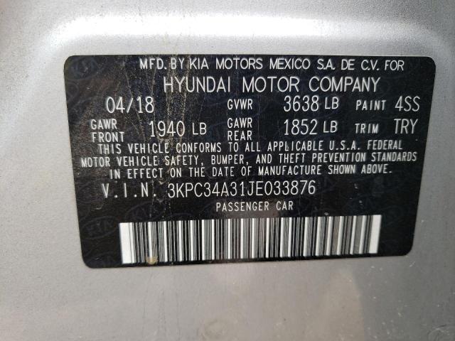 Photo 9 VIN: 3KPC34A31JE033876 - HYUNDAI ACCENT LIM 