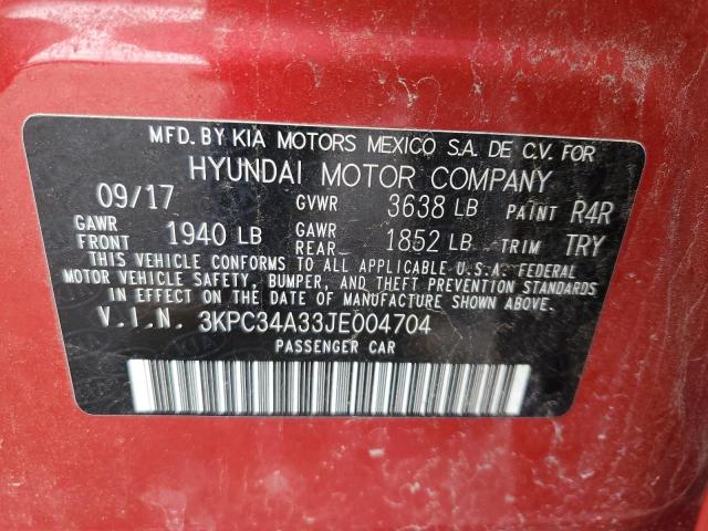 Photo 11 VIN: 3KPC34A33JE004704 - HYUNDAI ACCENT 