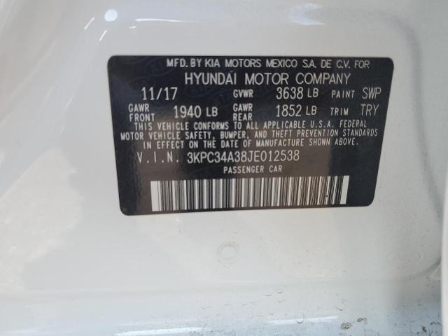 Photo 12 VIN: 3KPC34A38JE012538 - HYUNDAI ACCENT 