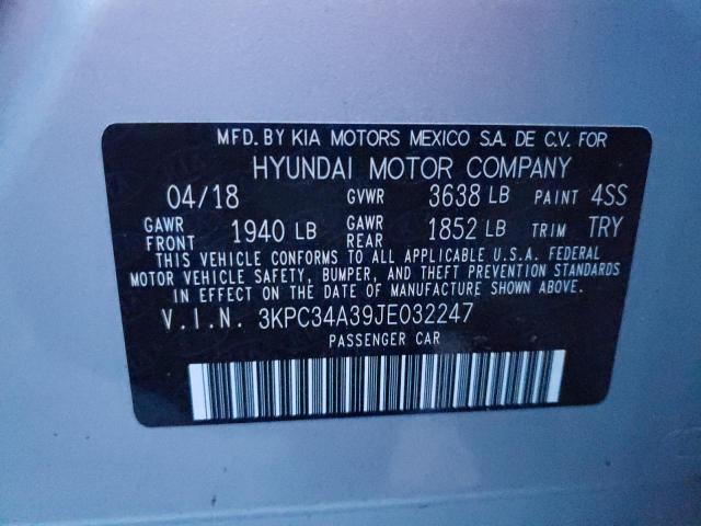 Photo 9 VIN: 3KPC34A39JE032247 - HYUNDAI ACCENT LIM 