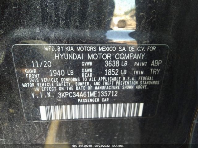 Photo 8 VIN: 3KPC34A61ME135712 - HYUNDAI ACCENT 