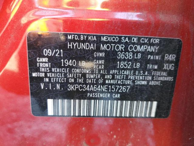 Photo 11 VIN: 3KPC34A64NE157267 - HYUNDAI ACCENT LIM 