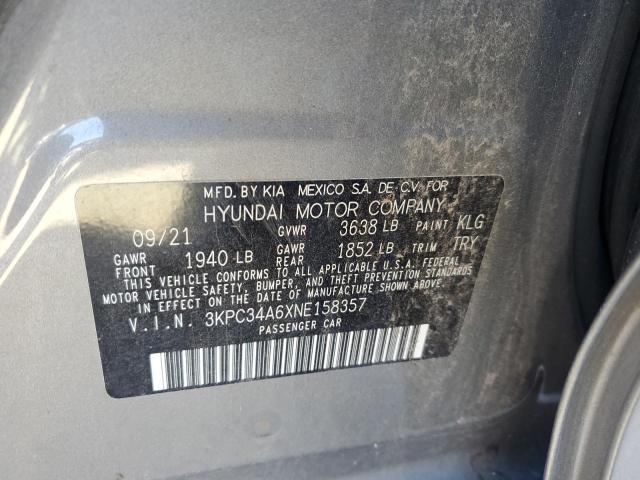 Photo 11 VIN: 3KPC34A6XNE158357 - HYUNDAI ACCENT 