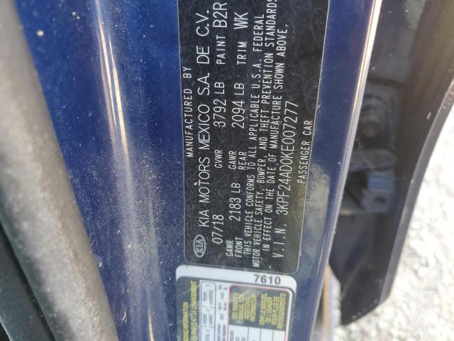 Photo 12 VIN: 3KPF24AD0KE007277 - KIA FORTE FE 