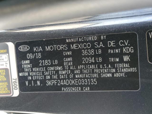 Photo 12 VIN: 3KPF24AD0KE033135 - KIA FORTE 