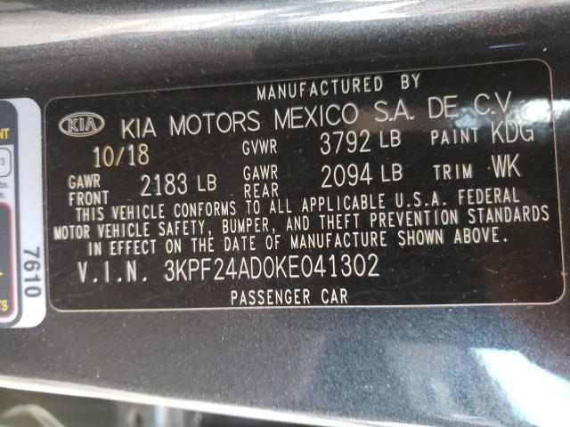 Photo 9 VIN: 3KPF24AD0KE041302 - KIA FORTE FE 