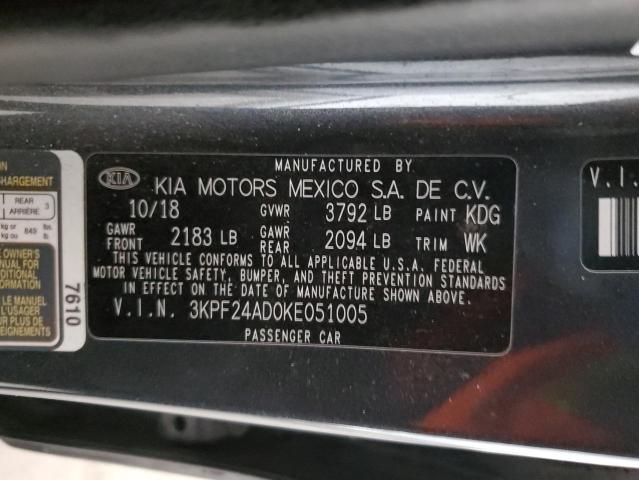 Photo 11 VIN: 3KPF24AD0KE051005 - KIA FORTE 