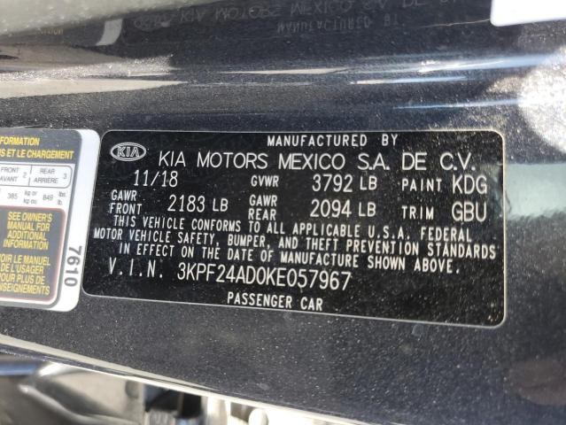 Photo 11 VIN: 3KPF24AD0KE057967 - KIA FORTE FE 