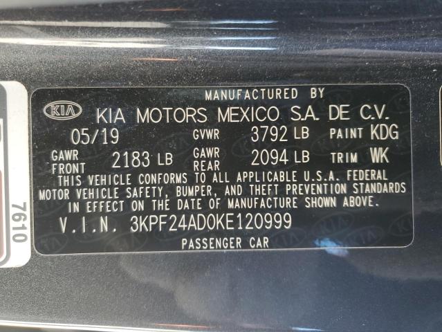 Photo 11 VIN: 3KPF24AD0KE120999 - KIA FORTE FE 