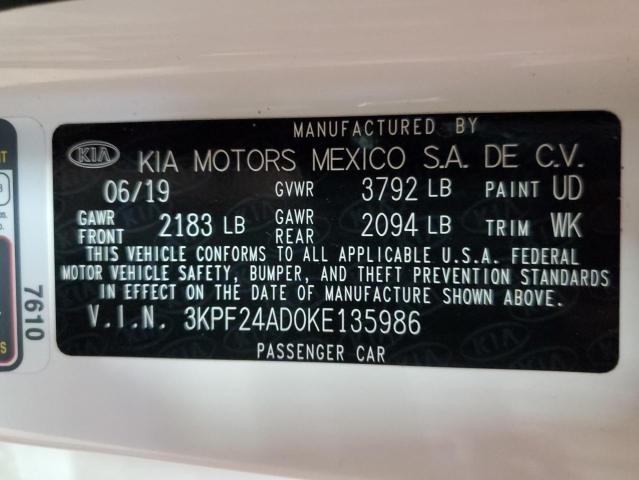 Photo 11 VIN: 3KPF24AD0KE135986 - KIA FORTE 