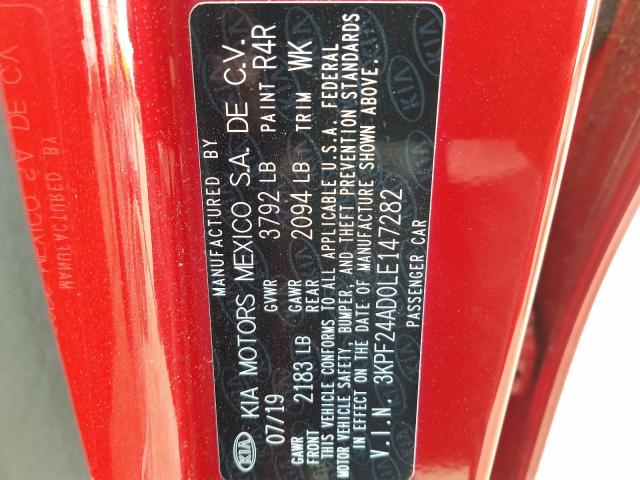 Photo 9 VIN: 3KPF24AD0LE147282 - KIA FORTE FE 