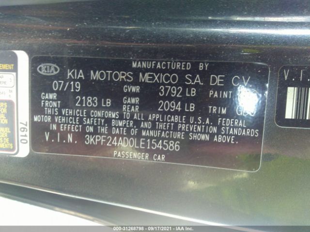 Photo 8 VIN: 3KPF24AD0LE154586 - KIA FORTE 