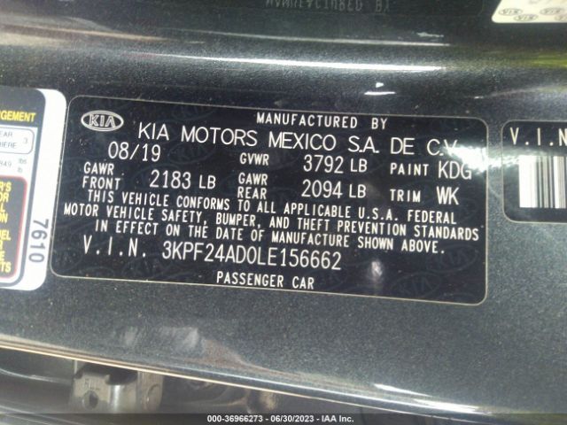 Photo 8 VIN: 3KPF24AD0LE156662 - KIA FORTE 