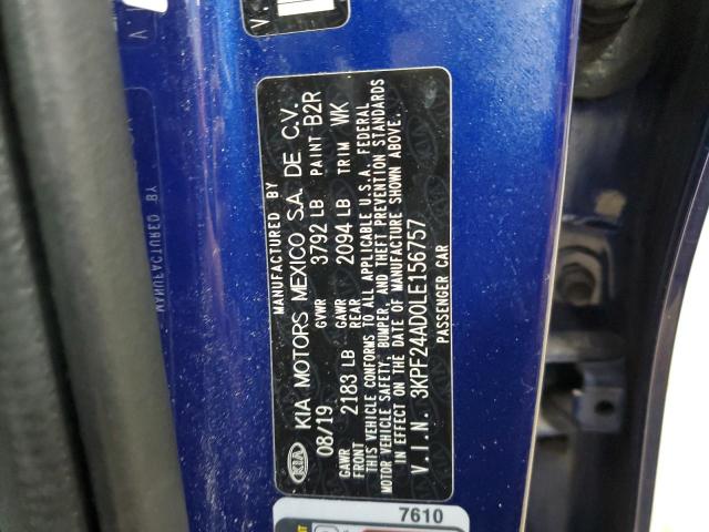 Photo 11 VIN: 3KPF24AD0LE156757 - KIA FORTE FE 