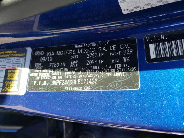 Photo 11 VIN: 3KPF24AD0LE171422 - KIA FORTE FE 