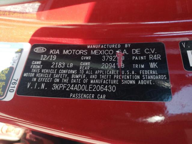 Photo 12 VIN: 3KPF24AD0LE206430 - KIA FORTE FE 