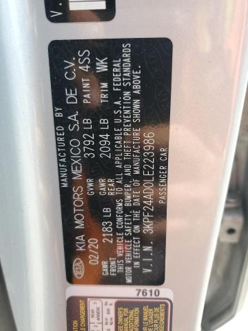 Photo 11 VIN: 3KPF24AD0LE223986 - KIA FORTE FE 