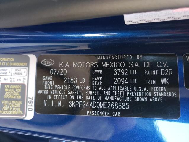 Photo 9 VIN: 3KPF24AD0ME268685 - KIA FORTE FE 