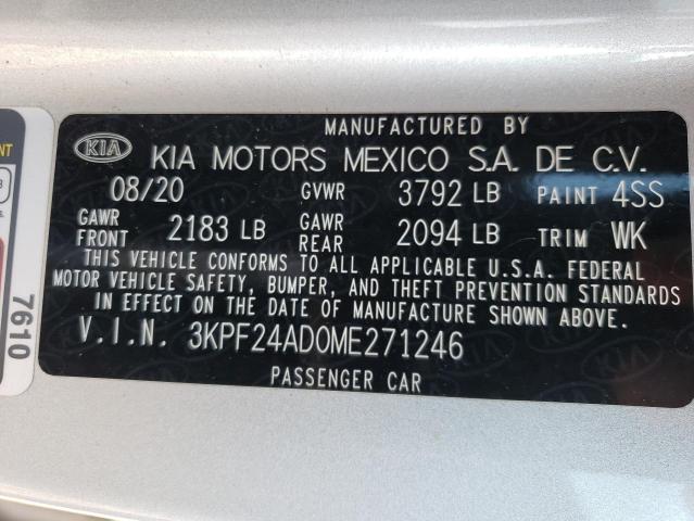 Photo 12 VIN: 3KPF24AD0ME271246 - KIA FORTE FE 