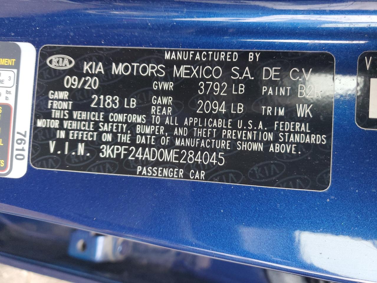 Photo 11 VIN: 3KPF24AD0ME284045 - KIA FORTE 