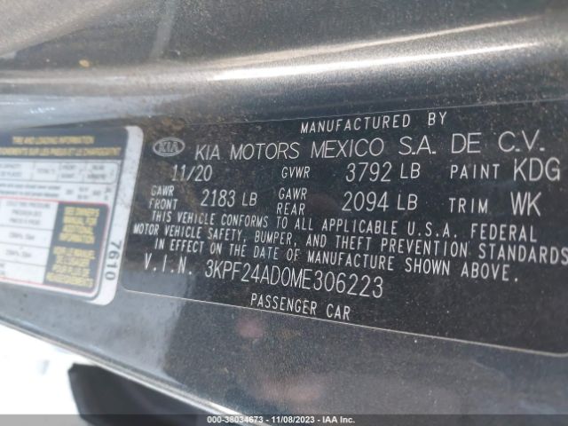 Photo 8 VIN: 3KPF24AD0ME306223 - KIA FORTE 