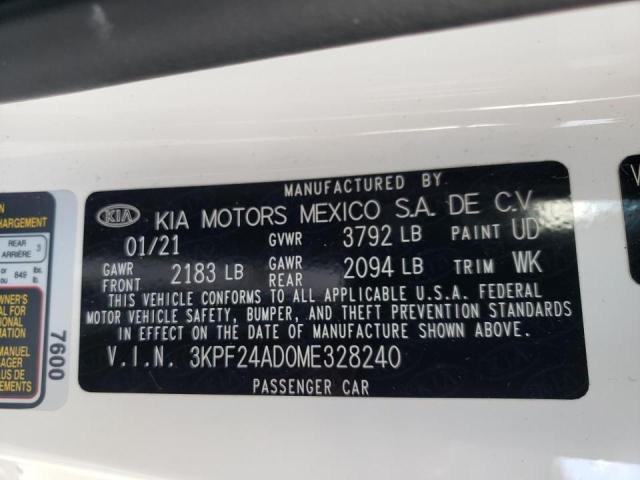 Photo 9 VIN: 3KPF24AD0ME328240 - KIA FORTE FE 